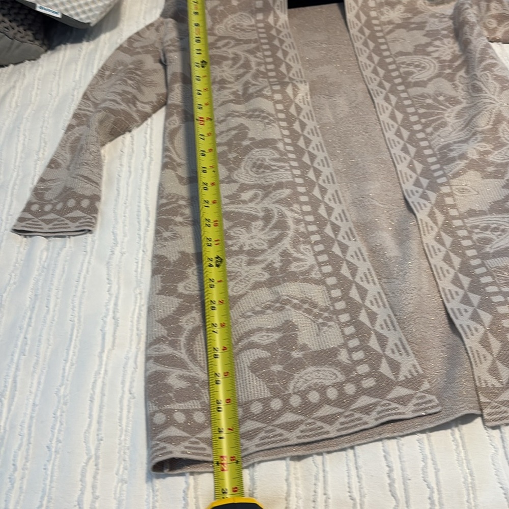 NWOT Soft Surroundings Ivy Shimmer Long Cardigan - XS - Picture 8 of 12